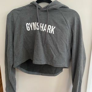 Gymshark Cropped hoodie gray